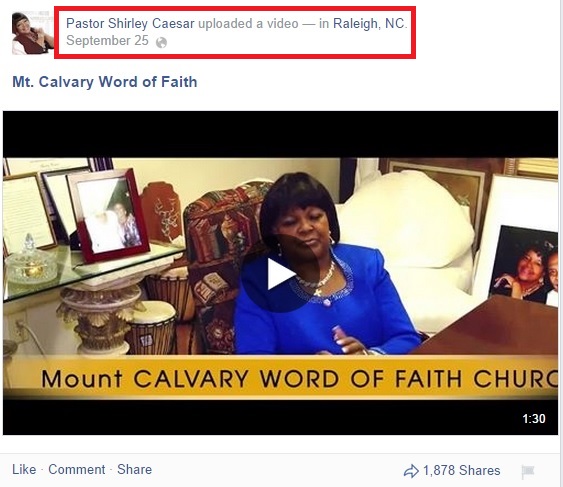 Shirley Caesar - Financial Exploitation